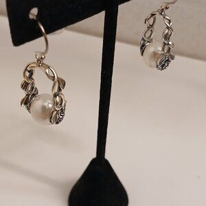 Or Paz Cultured Freshwater Pearl Floral Earrings